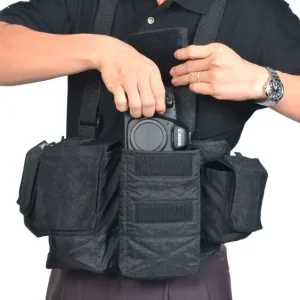 Newswear Chaleco Documental Negro (documentary Chestvest)