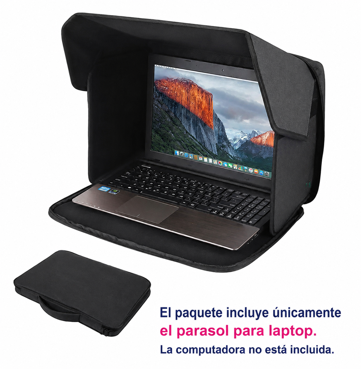 Parasol Para Laptop | Protector De Pantalla | Funda Portátil - Imagen 2